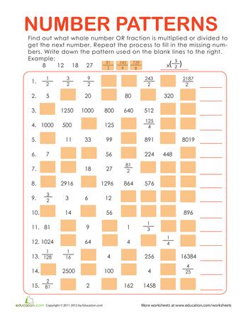 number patterns examples with answers pdf grade 7