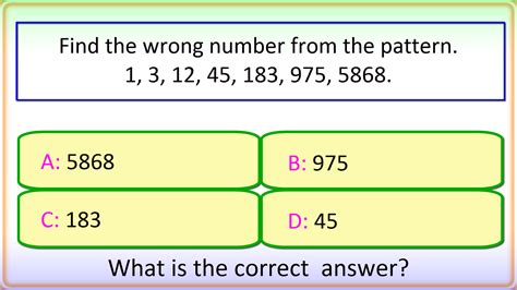 number series questions and answers