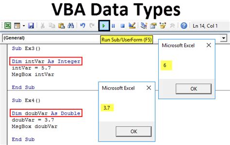 numeric data types in excel vba