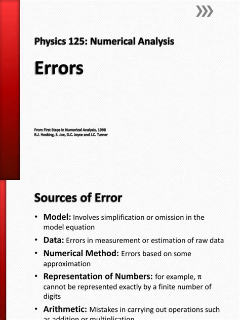 numerical analysis errors pdf