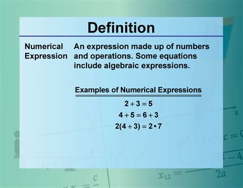 numerical expression in math definition