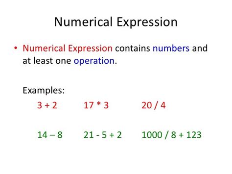 numerical form examples with answers