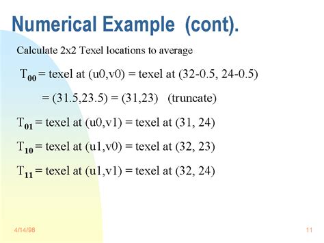numerical number example