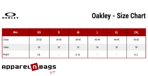Oakley Glasses Size Chart