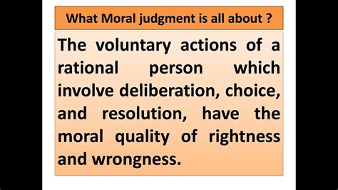 object of moral judgement in ethics