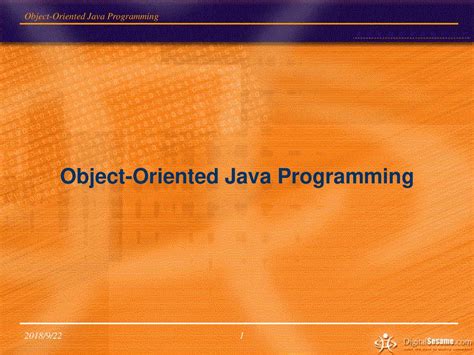 object oriented programming in java ppt download