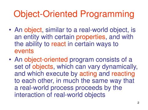 object oriented programming ppt download