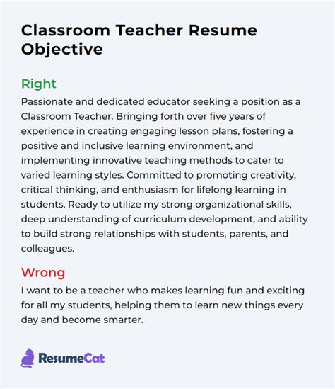 objective for lecturer cv