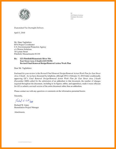 official email format for attachment