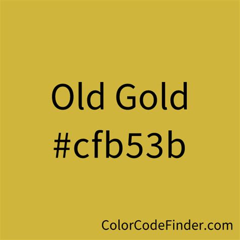 old gold rgb color code