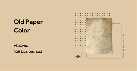 old paper color code