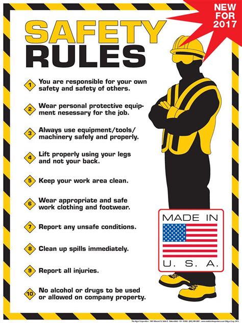 on-the-job safety requirements