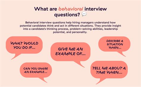 one example of a behavioral interview question