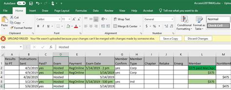 onedrive upload failed excel