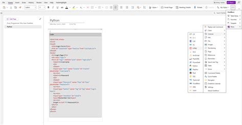 onenote code snippets