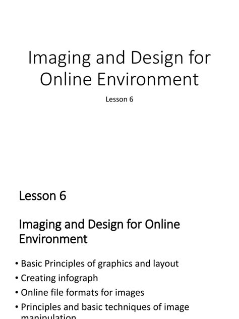 online file formats and principles of image manipulation
