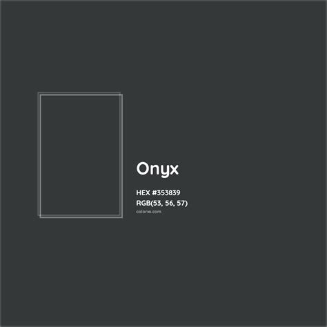 onyx black colour code