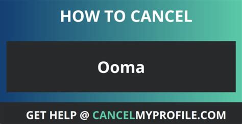 ooma cancel my service