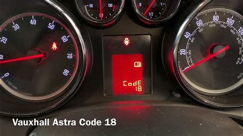 opel astra code 18