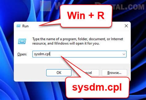 open advanced system properties cmd