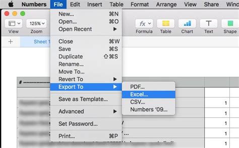 open excel in apple numbers