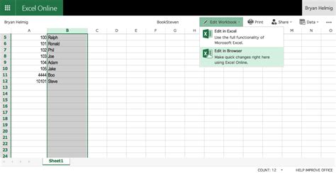 open excel online in chrome