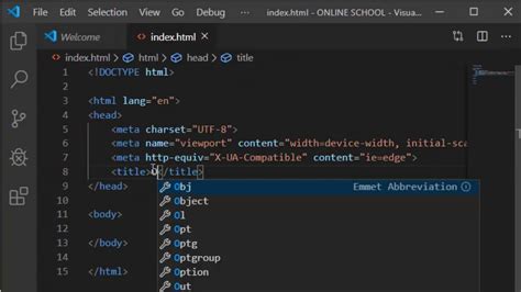 open html code in vscode
