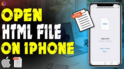 open html code on iphone