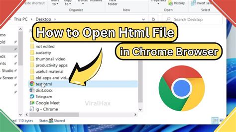 open html file in chrome from vs code