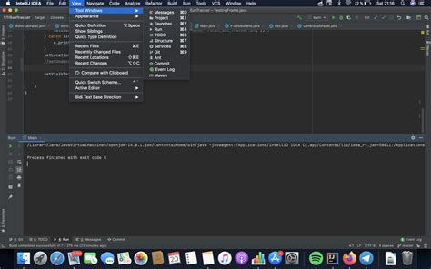 open intellij project from terminal mac