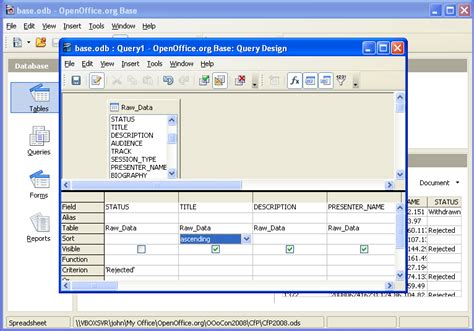 open office base is not an open source software