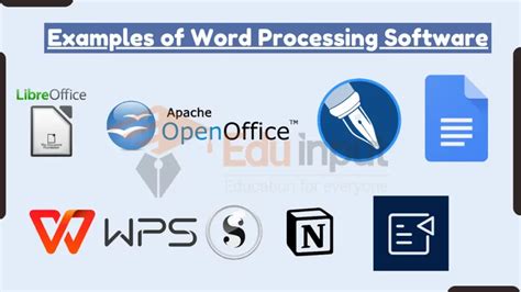 open source word processing software examples