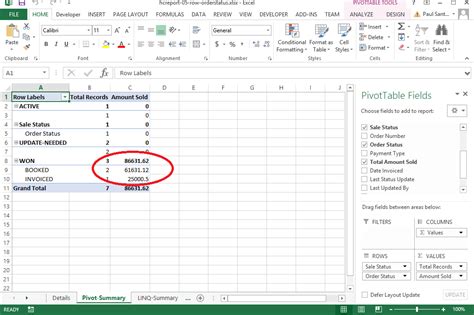 open xml pivot table example c#