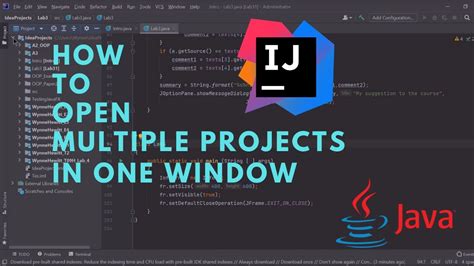 opening multiple projects in intellij