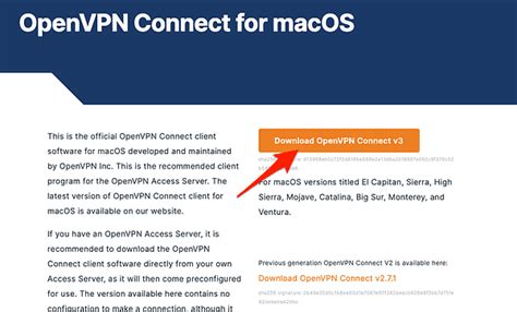 openvpn not working on macos