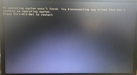 operating system not working