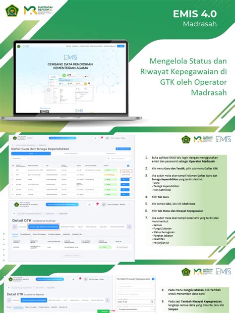 operator madrasah bekerja