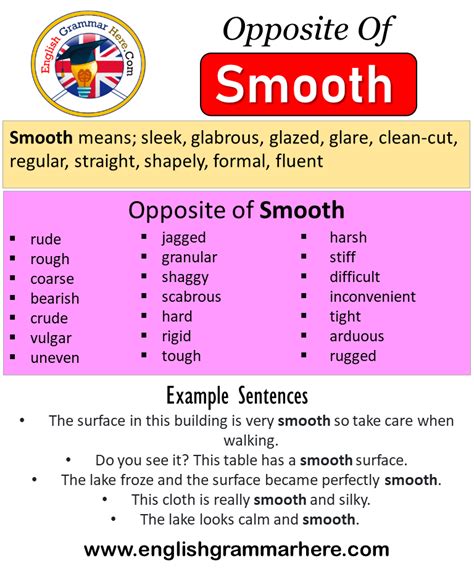 opposite word for smooth transition