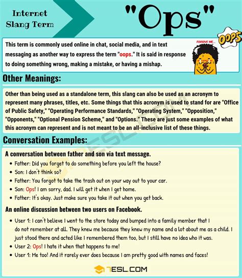 ops meaning in school