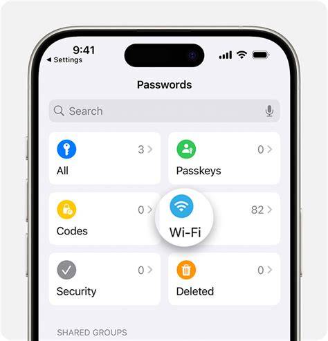 Opsi Salin Password WiFi di iPhone