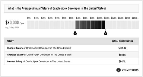 oracle apex developer salary in usa