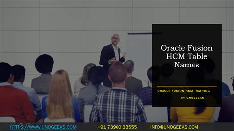 oracle fusion table names