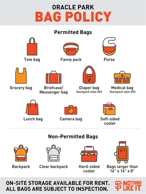 oracle stadium backpack policy