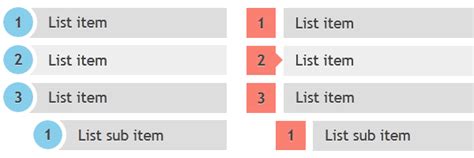 ordered list html style