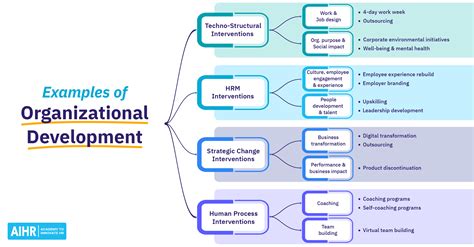 organizational development goals examples