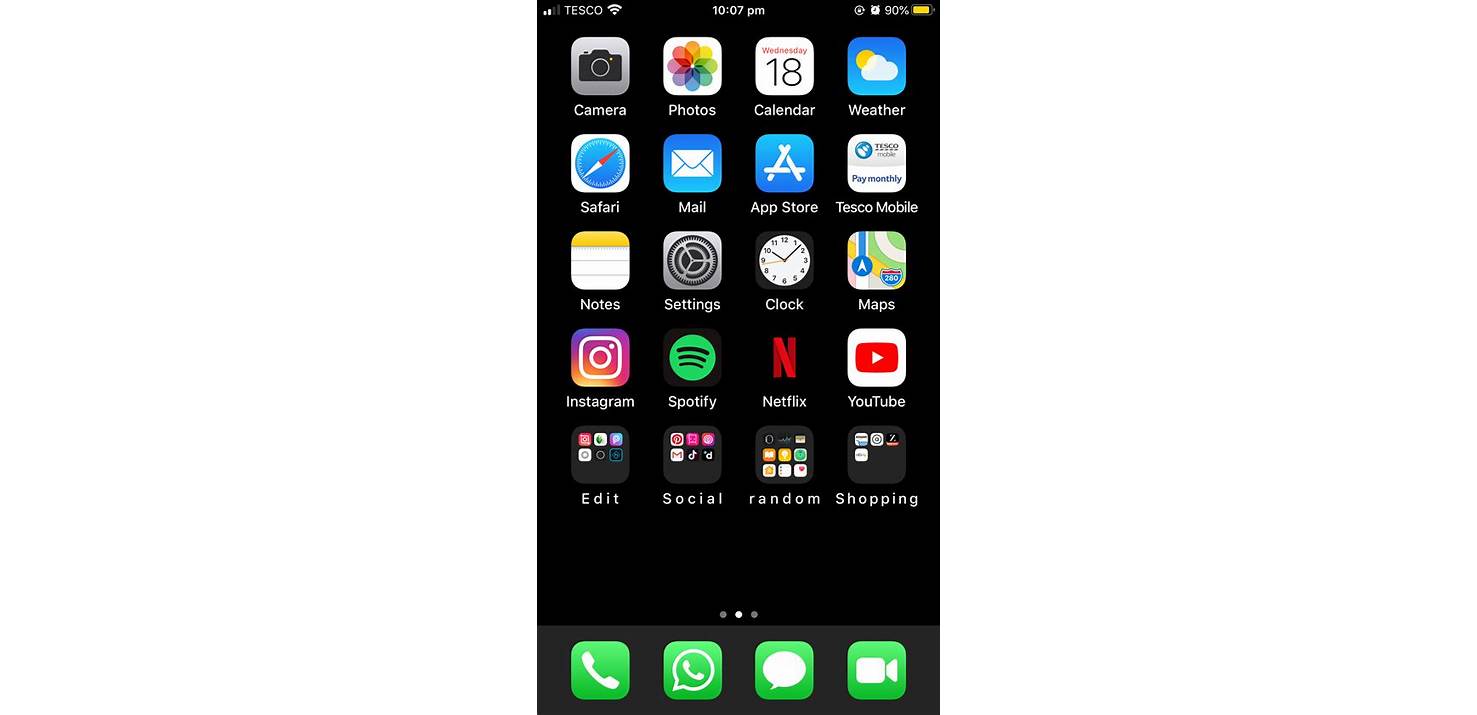Organize customized home screen on iOS 15