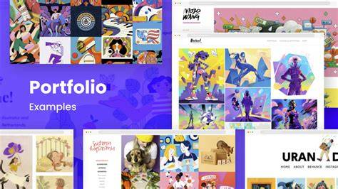 Person organizing portfolio