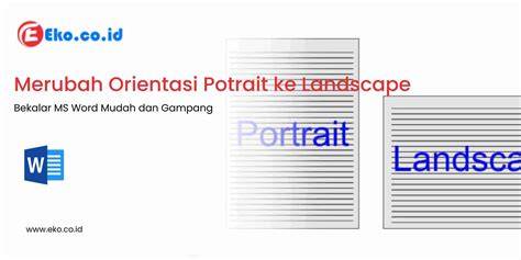 orientasi layar portrait landscape