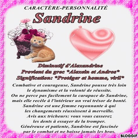 origine et signification du prénom sandrine