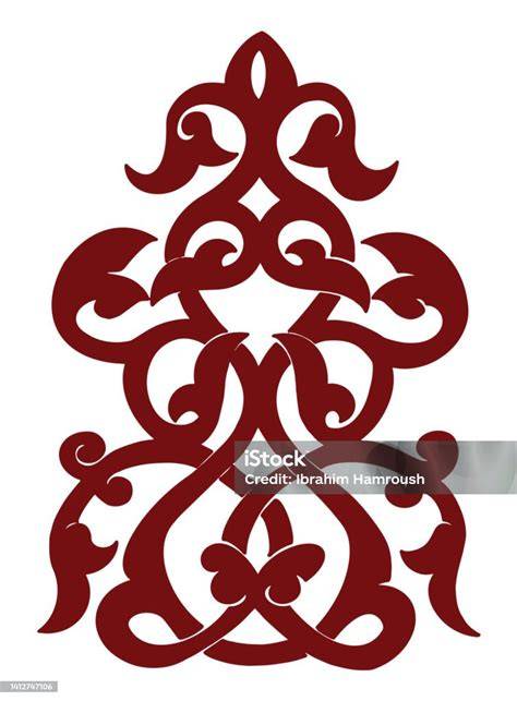 Ornamen Islami dengan Bunga